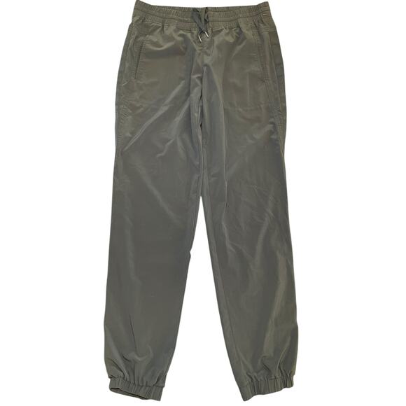 Athleta Women 6 Tall Grey Jogger Running Athletic Pants Drawstring Waist - Picture 1 of 7